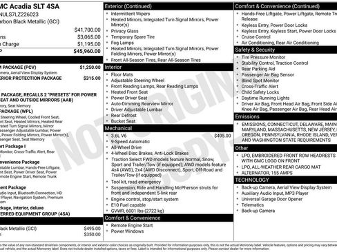 Used 2020 GMC Acadia SLT w/ Premium Package image 44