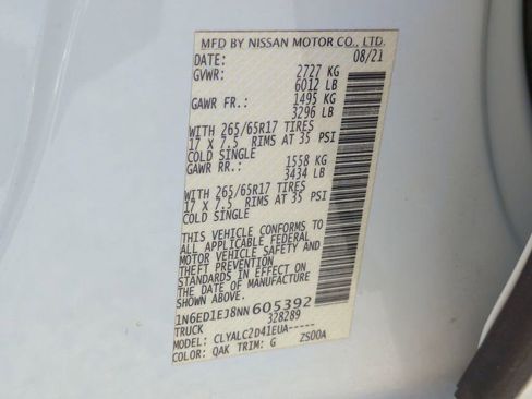 Certified 2022 Nissan Frontier SV image 31