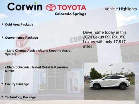 Used 2024 Lexus RX 350 AWD w/ Convenience Package image 7