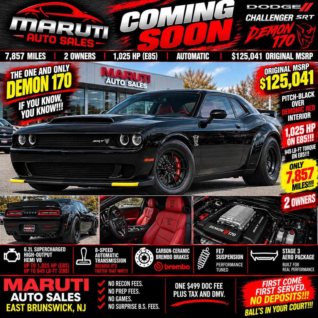 Used 2023 Dodge Challenger SRT Hellcat Redeye RWD image 1