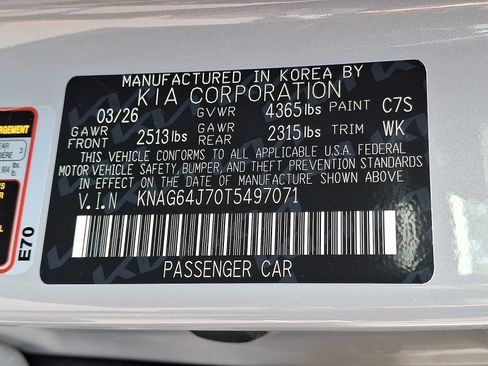 New 2026 Kia K5 GT-Line w/ GT-Line Red Interior Package FWD image 13