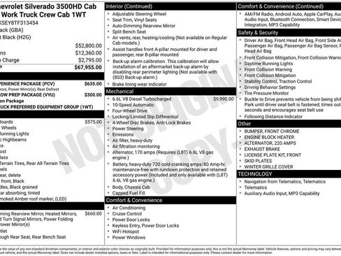 New 2026 Chevrolet Silverado 3500 W/T w/ WT Convenience Package AWD/4WD image 19