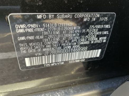 New 2026 Subaru Outback Limited XT image 28