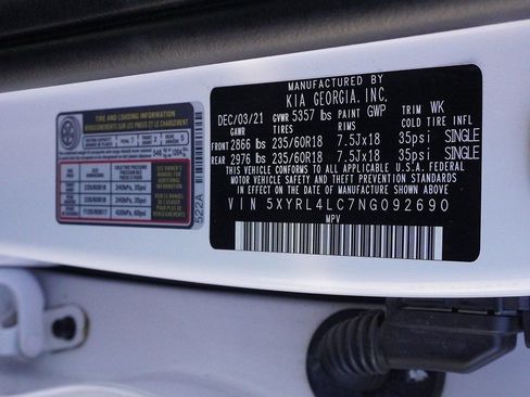 Used 2022 Kia Sorento S w/ Panoramic Sunroof Package image 54