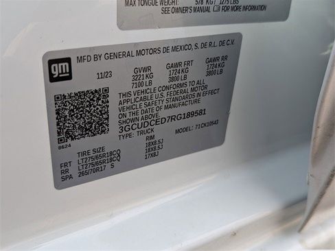 Certified 2024 Chevrolet Silverado 1500 Custom Trail Boss image 25