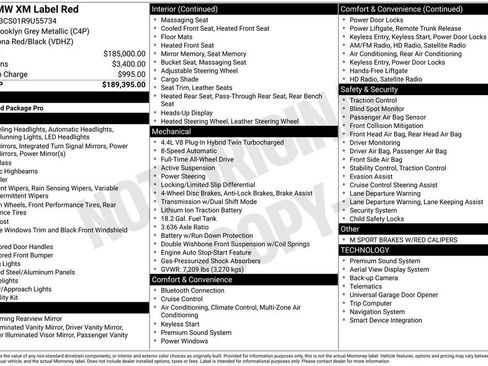 Used 2024 BMW XM Label Red AWD/4WD image 23