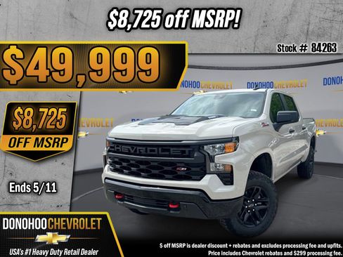 New 2026 Chevrolet Silverado 1500 Custom Trail Boss AWD/4WD image 1