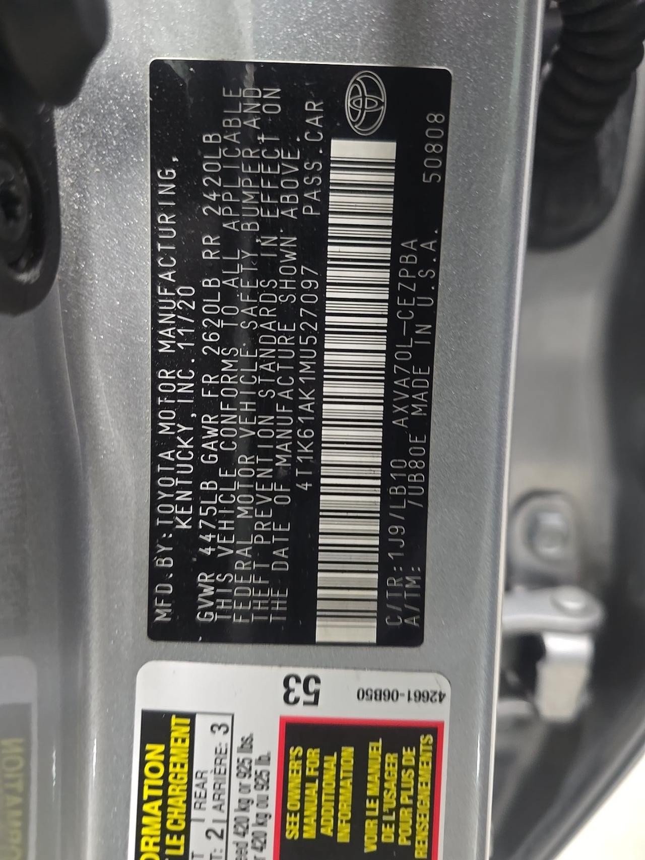 Used 2021 Toyota Camry XSE w/ Navigation Package FWD image 16