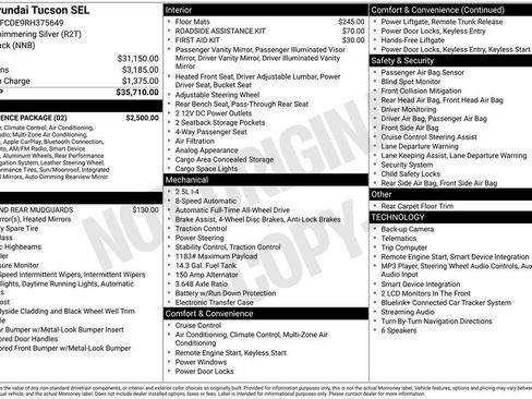 Used 2024 Hyundai Tucson SEL w/ Convenience Package AWD/4WD image 5