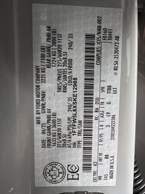 Used 2025 Ford F150 Lariat AWD/4WD image 58