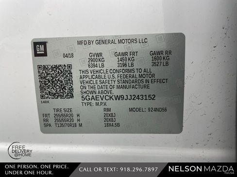 Used 2018 Buick Enclave Avenir w/ Avenir Technology Package image 60