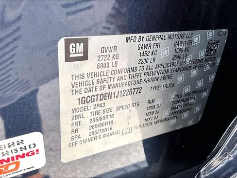 Used 2018 Chevrolet Colorado Z71 w/ Centennial Edition AWD/4WD image 34
