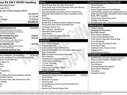 Used 2024 Lexus RX 350 F Sport w/ Convenience Package image 5