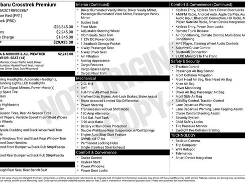 Used 2024 Subaru Crosstrek 2.0i Premium image 39