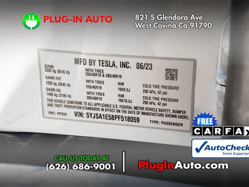 Used 2023 Tesla Model S AWD/4WD image 8