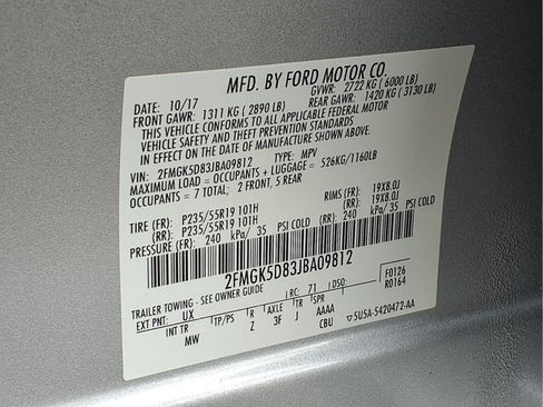 Used 2018 Ford Flex Limited FWD image 24