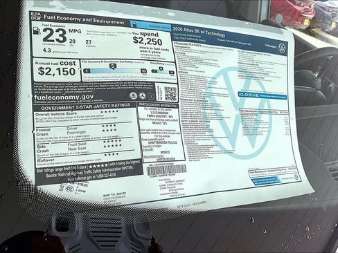 New 2026 Volkswagen Atlas SE image 32