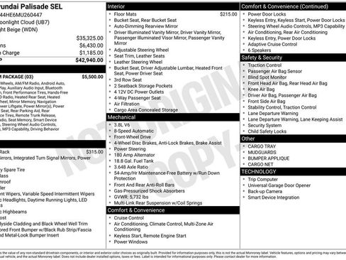 Used 2021 Hyundai Palisade SEL w/ Premium Package FWD image 35