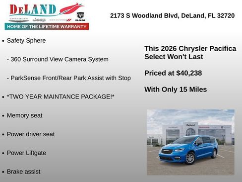New 2026 Chrysler Pacifica Select FWD image 6