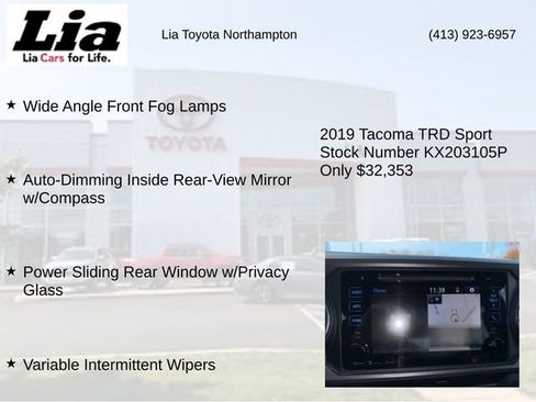 Certified 2019 Toyota Tacoma TRD Sport image 21