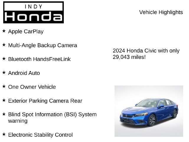 Used 2024 Honda Civic EX image 7