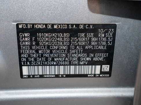 Certified 2024 Honda HR-V LX image 36