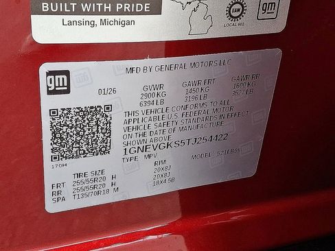 New 2026 Chevrolet Traverse LT w/ Sun and Wheel Package AWD/4WD image 18