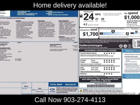 Used 2020 Ford Edge SEL w/ Convenience Package FWD image 11
