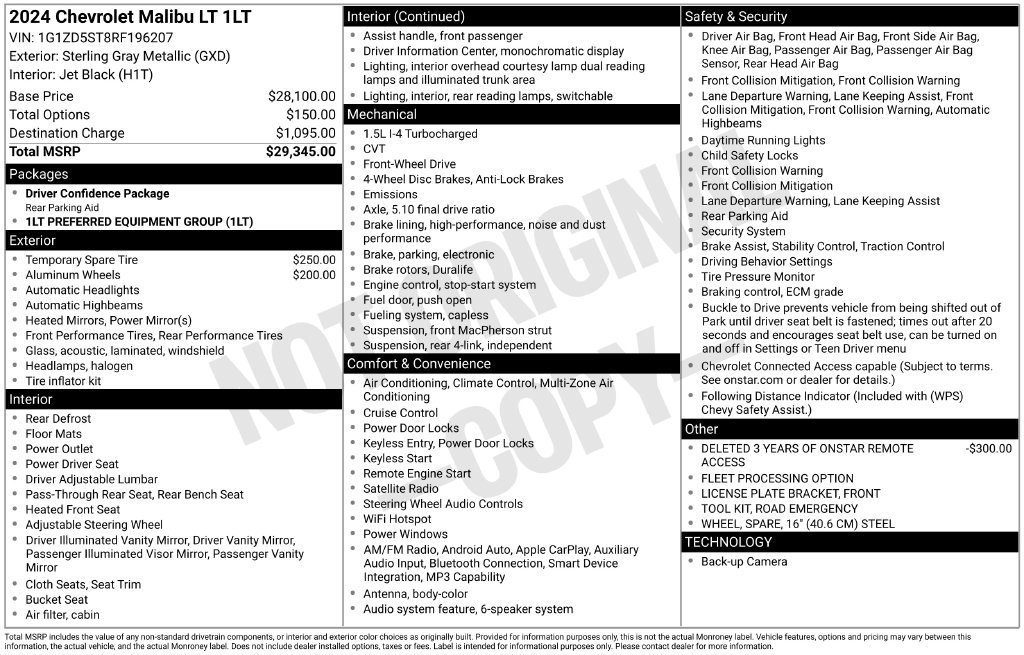 Used 2024 Chevrolet Malibu LT FWD image 6