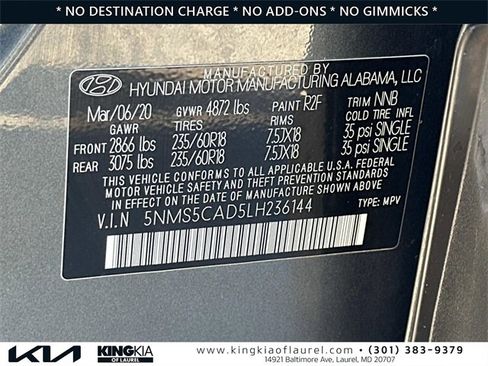 Used 2020 Hyundai Santa Fe Limited image 31