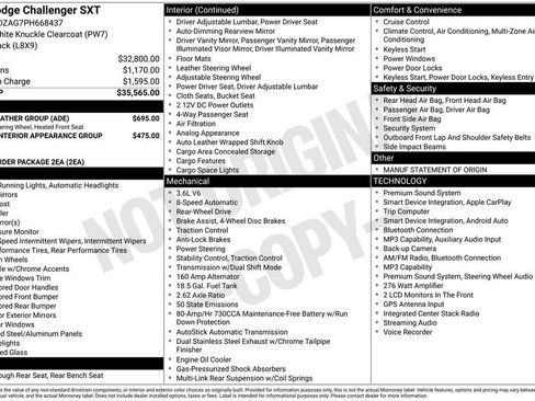 Used 2023 Dodge Challenger SXT w/ Cold Weather Group RWD image 11