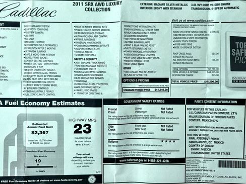 Used 2011 Cadillac SRX Luxury image 38