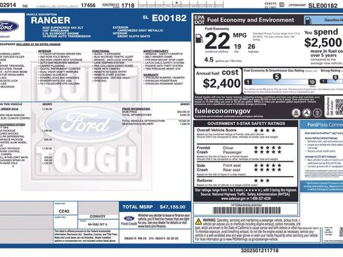 Used 2025 Ford Ranger XLT w/ Equipment Group 301A High AWD/4WD image 4