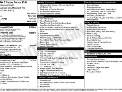 Certified 2024 BMW 330i Sedan w/ M Sport Package image 11
