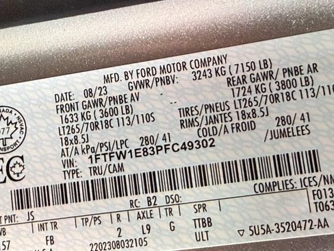 Used 2023 Ford F150 XLT w/ Equipment Group 302A High AWD/4WD image 56