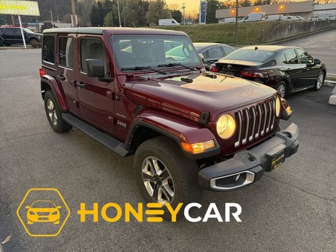 Used 2021 Jeep Wrangler Unlimited Sahara w/ Cold Weather Group image 1