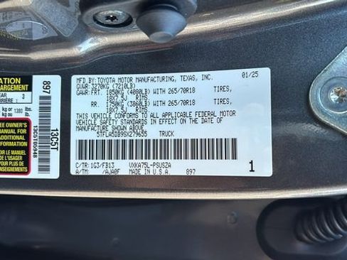 New 2025 Toyota Tundra SR5 w/ TRD Performance Package (TMS) image 44