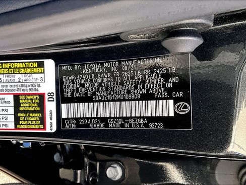 Used 2021 Lexus ES 350 w/ Premium Package FWD image 35
