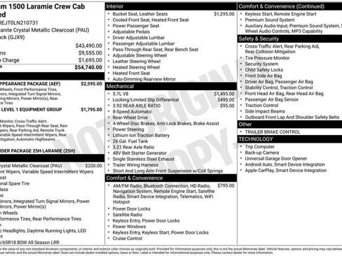 Used 2020 RAM 1500 Laramie w/ Sport Appearance Package image 8