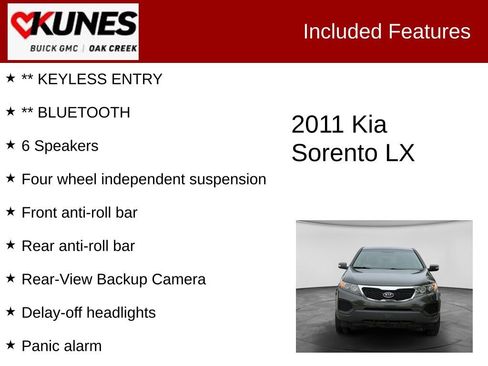 Used 2011 Kia Sorento 2WD image 2
