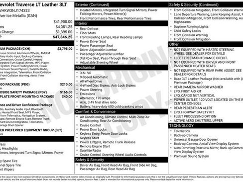 Used 2022 Chevrolet Traverse LT w/ LT Premium Package image 10