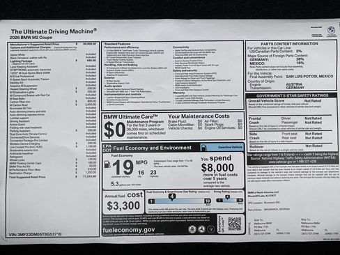 New 2026 BMW M2 w/ Lighting Package RWD image 32
