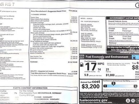 Used 2023 Audi RS 7 Sportback w/ Black Optic Package image 6