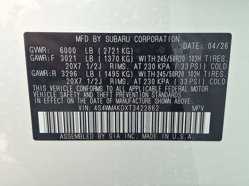 New 2026 Subaru Ascent Touring AWD/4WD image 18
