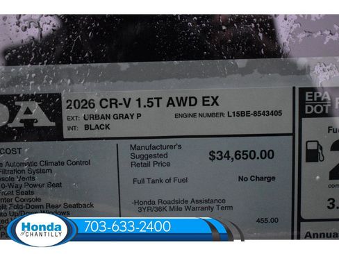 New 2026 Honda CR-V EX image 36