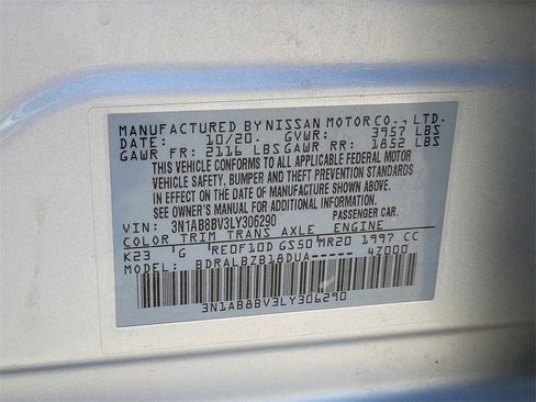 Used 2020 Nissan Sentra S image 26