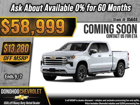 New 2026 Chevrolet Silverado 1500 High Country w/ Technology Package AWD/4WD image 1