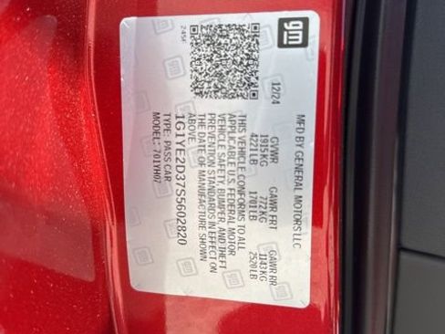 Used 2025 Chevrolet Corvette Z06 w/ Stealth Interior Trim Package image 27