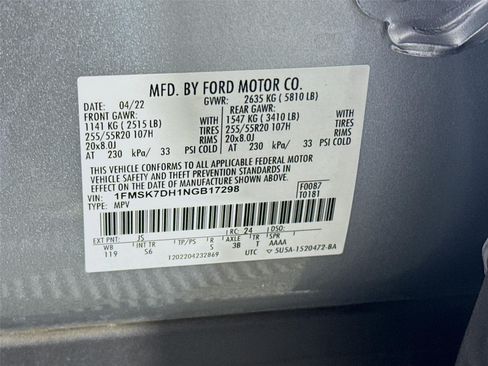 Used 2022 Ford Explorer XLT w/ Equipment Group 202A RWD image 33