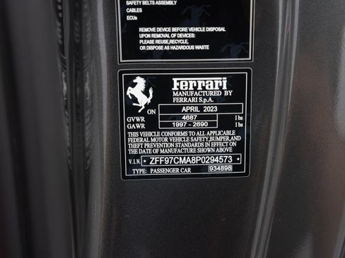 Certified 2023 Ferrari 812 GTS RWD image 33